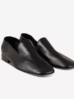 New Sandro Black Leather Flats